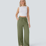 Charlaine | Pantalones de lino cómodos y transpirables con elegantes perneras