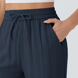 Charlaine | Pantalones de lino cómodos y transpirables con elegantes perneras