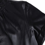 Nala | Blusa de satén elegante con moderno escote en forma de llave