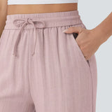 Charlaine | Pantalones de lino cómodos y transpirables con elegantes perneras