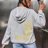 Grace – Sudadera con capucha y mensaje motivacional