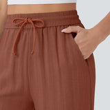 Charlaine | Pantalones de lino cómodos y transpirables con elegantes perneras