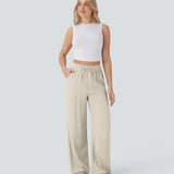 Charlaine | Pantalones de lino cómodos y transpirables con elegantes perneras