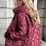Lyla | Chaqueta acolchada para mujer en color vino