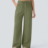 Charlaine | Pantalones de lino cómodos y transpirables con elegantes perneras