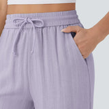 Charlaine | Pantalones de lino cómodos y transpirables con elegantes perneras
