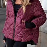 Lyla | Chaqueta acolchada para mujer en color vino