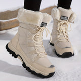 Vespera - Botas de nieve para mujer con forro de piel