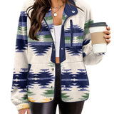 Zara | Chaqueta polar acogedora para mujer con diseño western azteca, estilo cálido y casual