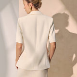 Berenice | Blazer de mujer con mangas cortas y detalle metálico
