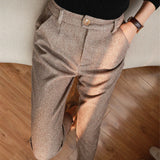 Elaris - Pantalones harem femeninos de lana para otoño e invierno