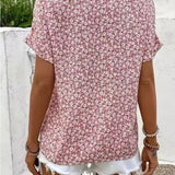 Brenda | Blusa Floral con Botones