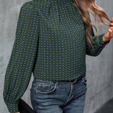 Mehitable | Blusa de mujer de manga larga con estampado - vestido de noche