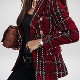 Clara | Elegante blazer de mujer a cuadros