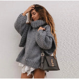 Magda | Suéter oversize de mujer con cuello alto