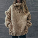 Magda | Suéter oversize de mujer con cuello alto