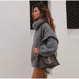 Magda | Suéter oversize de mujer con cuello alto