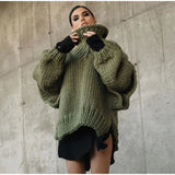 Magda | Suéter oversize de mujer con cuello alto