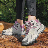 Thalina - Botas de trekking unisex para exteriores – impermeables, con amortiguación, de caña alta