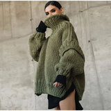 Magda | Suéter oversize de mujer con cuello alto