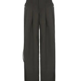Lunara - Pantalones Anchos de Mujer con Cintura Alta