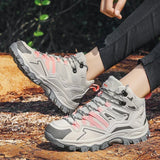 Thalina - Botas de trekking unisex para exteriores – impermeables, con amortiguación, de caña alta