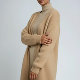 Hanna | Cárdigan largo y estiloso para mujer de suave punto
