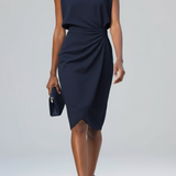 Valeria | Vestido Midi Elegante con Escote Lágrima