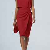 Valeria | Vestido Midi Elegante con Escote Lágrima