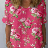 Lisa | Camisa Floral Artística