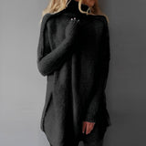 Jagna | Suéter de mujer cálido y oversize con cuello alto para el invierno