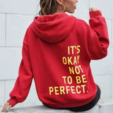 Grace – Sudadera con capucha y mensaje motivacional