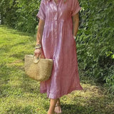 Maggie | Vestido Midi a Rayas Casual